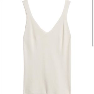 Fitted Ribbed Sweater Tank